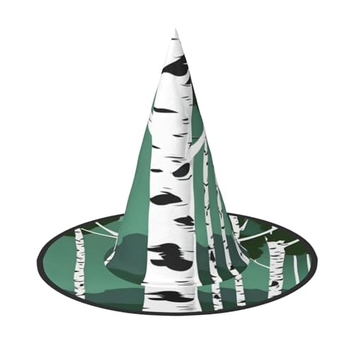 JBJGKHLP Birkenbäume Druck Halloween Hexenhut Unisex Karneval Cosplay Party Mode Cap Kostüm Zubehör JBJGKHLP Birkenbäume Druck Halloween Hexenhut Unisex Karneval Cosplay Party Mode Cap Kostüm Zubehör von JBJGKHLP