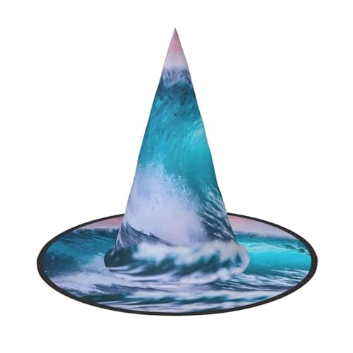 JBJGKHLP Blauer Ozean Wellen Druck Halloween Hexenhut Unisex Karneval Cosplay Party Mode Cap Kostüm Zubehör JBJGKHLP Blauer Ozean Wellen Druck Halloween Hexenhut Unisex Karneval Cosplay Party Mode Cap Kostüm Zubehör von JBJGKHLP