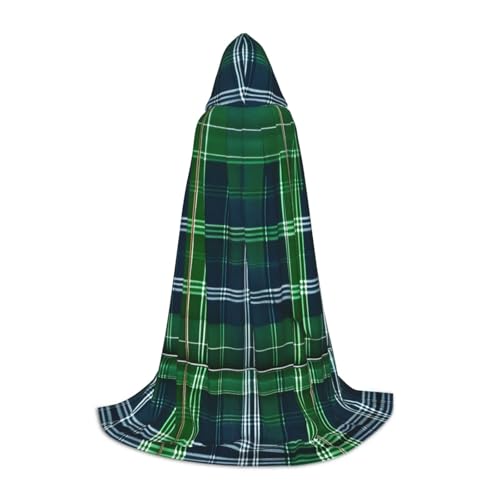 JBJGKHLP Blauer schottischer Schottenkaro-Druck, Unisex, Kapuzenumhang, Robe, Karneval, Halloween, Cosplay, Weihnachten, bequem, stilvoll JBJGKHLP Blauer schottischer Schottenkaro-Druck, Unisex, Kapuzenumhang, Robe, Karneval, Halloween, Cosplay, Weihnachten, bequem, stilvoll von JBJGKHLP