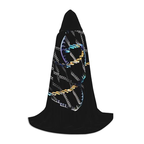 JBJGKHLP DNA-Kette, Fotodruck, Unisex, Kapuzenumhang, Robe, Karneval, Halloween, Cosplay, Weihnachten, bequem, stilvoll JBJGKHLP DNA-Kette, Fotodruck, Unisex, Kapuzenumhang, Robe, Karneval, Halloween, Cosplay, Weihnachten, bequem, stilvoll von JBJGKHLP