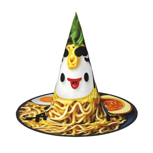JBJGKHLP Eierbecher Nudel Ramen Druck Halloween Hexenhut Unisex Karneval Cosplay Party Mode Kappe Kostüm Zubehör JBJGKHLP Eierbecher Nudel Ramen Druck Halloween Hexenhut Unisex Karneval Cosplay Party Mode Kappe Kostüm Zubehör von JBJGKHLP