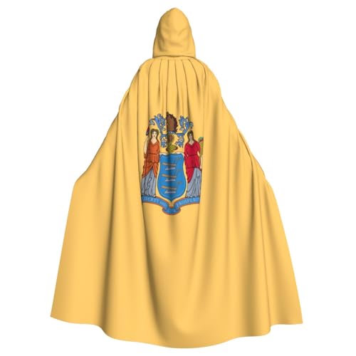 JBJGKHLP Flagge von New Jersey, atmungsaktiv, Unisex, mit Kapuze, für Halloween, Cosplay, Festivals JBJGKHLP Flagge von New Jersey, atmungsaktiv, Unisex, mit Kapuze, für Halloween, Cosplay, Festivals von JBJGKHLP
