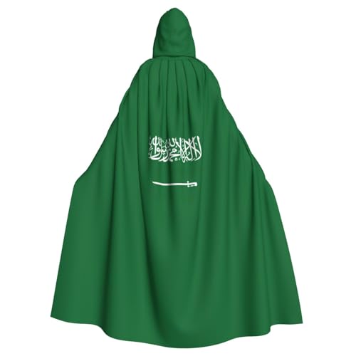 JBJGKHLP Flagge von Saudi-Arabien, atmungsaktiv, unisex, Kapuzenumhang, für Halloween, Cosplay, Festivals JBJGKHLP Flagge von Saudi-Arabien, atmungsaktiv, unisex, Kapuzenumhang, für Halloween, Cosplay, Festivals von JBJGKHLP