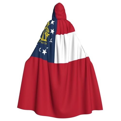JBJGKHLP Georgia-Flaggen-Druck, atmungsaktiv, Unisex, mit Kapuze, für Halloween, Cosplay, Festivals JBJGKHLP Georgia-Flaggen-Druck, atmungsaktiv, Unisex, mit Kapuze, für Halloween, Cosplay, Festivals von JBJGKHLP