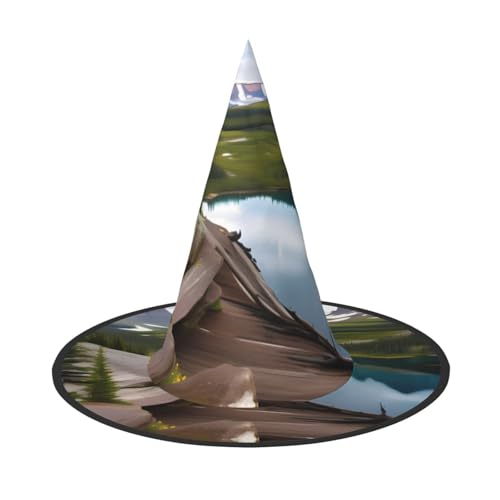 JBJGKHLP Glacier National Park Print Halloween Hexenhut Unisex Karneval Cosplay Party Mode Cap Kostüm Zubehör JBJGKHLP Glacier National Park Print Halloween Hexenhut Unisex Karneval Cosplay Party Mode Cap Kostüm Zubehör von JBJGKHLP