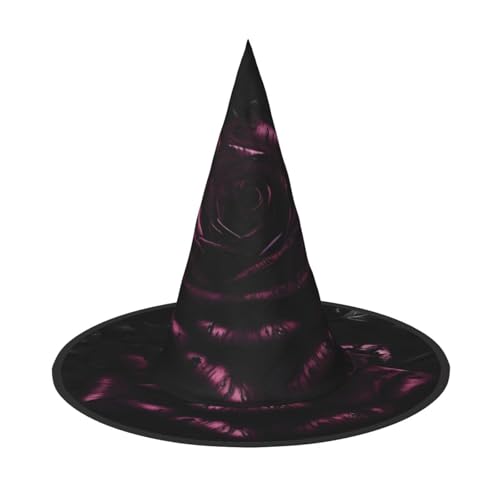 JBJGKHLP Gothic Rose Print Halloween Hexenhut Unisex Karneval Cosplay Party Mode Cap Kostüm Zubehör JBJGKHLP Gothic Rose Print Halloween Hexenhut Unisex Karneval Cosplay Party Mode Cap Kostüm Zubehör von JBJGKHLP