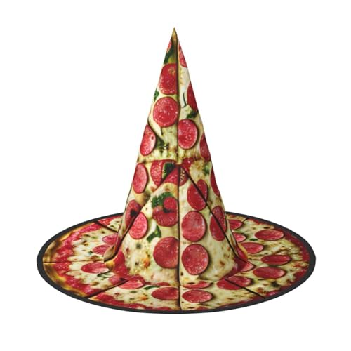 JBJGKHLP Großer Pizza-Druck Halloween Hexenhut Unisex Karneval Cosplay Party Mode Cap Kostüm Zubehör JBJGKHLP Großer Pizza-Druck Halloween Hexenhut Unisex Karneval Cosplay Party Mode Cap Kostüm Zubehör von JBJGKHLP