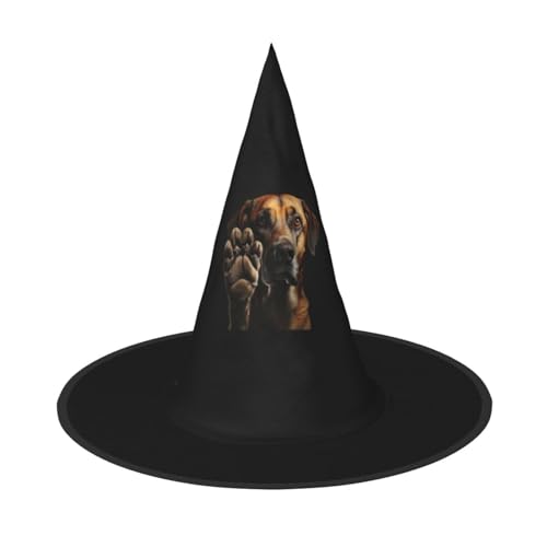 JBJGKHLP Hund Tier Haustier Pfoten Druck Halloween Hexenhut Unisex Karneval Cosplay Party Mode Kappe Kostüm Zubehör JBJGKHLP Hund Tier Haustier Pfoten Druck Halloween Hexenhut Unisex Karneval Cosplay Party Mode Kappe Kostüm Zubehör von JBJGKHLP