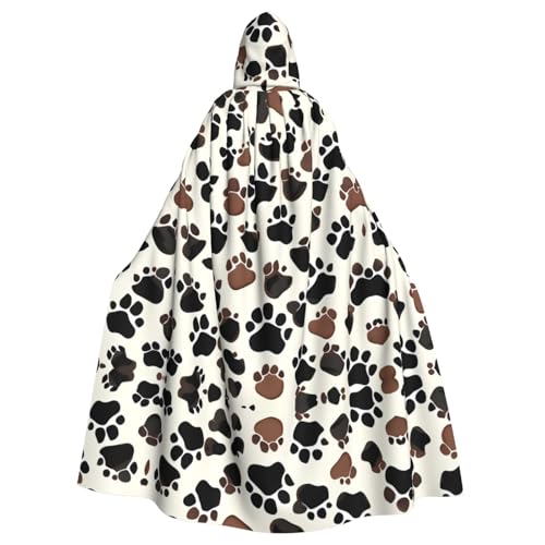 JBJGKHLP Hundepfotenabdruck, atmungsaktiv, Unisex, mit Kapuze, für Halloween, Cosplay, Festivals JBJGKHLP Hundepfotenabdruck, atmungsaktiv, Unisex, mit Kapuze, für Halloween, Cosplay, Festivals von JBJGKHLP