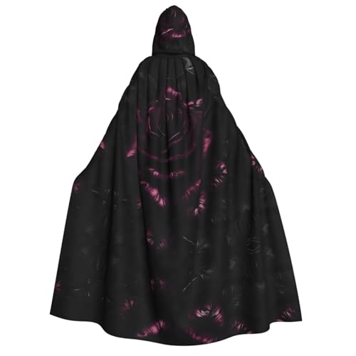 JBJGKHLP Kapuzenumhang mit Gothic-Rosen-Aufdruck, Unisex, Erwachsene, langärmelig, Halloween, Weihnachten, Karneval, Mottopartys JBJGKHLP Kapuzenumhang mit Gothic-Rosen-Aufdruck, Unisex, Erwachsene, langärmelig, Halloween, Weihnachten, Karneval, Mottopartys von JBJGKHLP