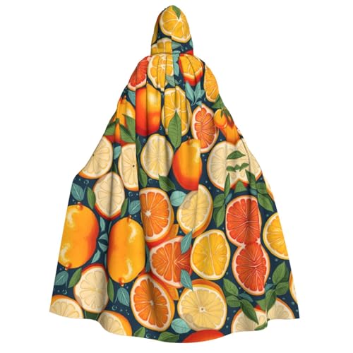 JBJGKHLP Kapuzenumhang mit Zitrusfrüchten, Unisex, Erwachsene, langärmelig, für Halloween, Weihnachten, Karneval, Mottopartys JBJGKHLP Kapuzenumhang mit Zitrusfrüchten, Unisex, Erwachsene, langärmelig, für Halloween, Weihnachten, Karneval, Mottopartys von JBJGKHLP