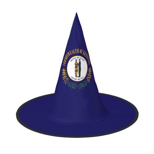 JBJGKHLP Kentucky State Flag Print Halloween Hexenhut Unisex Karneval Cosplay Party Mode Cap Kostüm Zubehör JBJGKHLP Kentucky State Flag Print Halloween Hexenhut Unisex Karneval Cosplay Party Mode Cap Kostüm Zubehör von JBJGKHLP