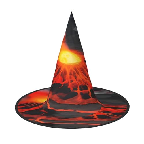 JBJGKHLP Kilauea Vulkane Druck Halloween Hexenhut Unisex Karneval Cosplay Party Mode Cap Kostüm Zubehör JBJGKHLP Kilauea Vulkane Druck Halloween Hexenhut Unisex Karneval Cosplay Party Mode Cap Kostüm Zubehör von JBJGKHLP
