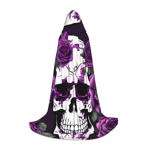 JBJGKHLP Lila Rose Skelett Druck Unisex Kapuzenumhang Robe Karneval Halloween Cosplay Weihnachten Bequem Stilvoll JBJGKHLP Lila Rose Skelett Druck Unisex Kapuzenumhang Robe Karneval Halloween Cosplay Weihnachten Bequem Stilvoll von JBJGKHLP
