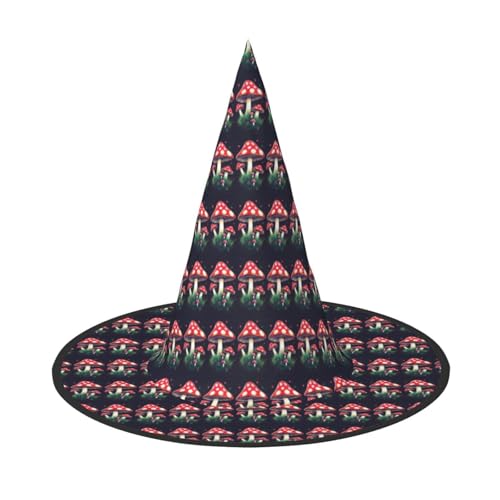 JBJGKHLP Magische Pilze Druck Halloween Hexenhut Unisex Karneval Cosplay Party Mode Cap Kostüm Zubehör JBJGKHLP Magische Pilze Druck Halloween Hexenhut Unisex Karneval Cosplay Party Mode Cap Kostüm Zubehör von JBJGKHLP