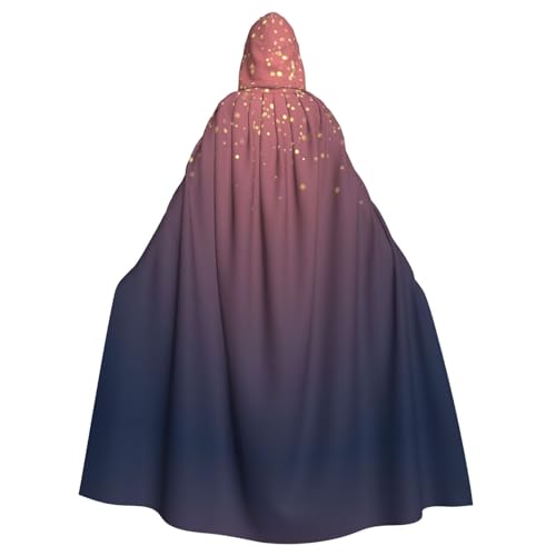 JBJGKHLP Marineblauer Himmels- und Sternen-Druck, atmungsaktiv, Unisex, Kapuzenumhang in voller Länge, für Halloween, Cosplay, Festivals JBJGKHLP Marineblauer Himmels- und Sternen-Druck, atmungsaktiv, Unisex, Kapuzenumhang in voller Länge, für Halloween, Cosplay, Festivals von JBJGKHLP