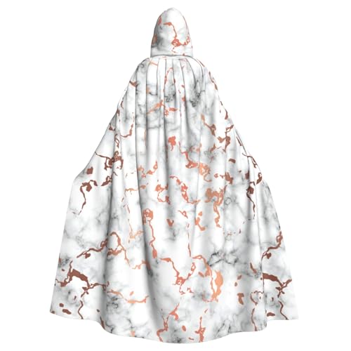 JBJGKHLP Marmor-Textur, Kupferspritzer-Druck, atmungsaktiv, Unisex, volle Länge, Kapuzenumhang für Halloween, Cosplay, Festivals JBJGKHLP Marmor-Textur, Kupferspritzer-Druck, atmungsaktiv, Unisex, volle Länge, Kapuzenumhang für Halloween, Cosplay, Festivals von JBJGKHLP
