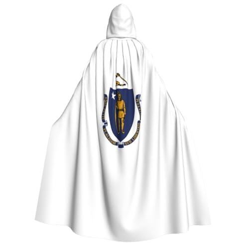 JBJGKHLP Massachusetts Umhang mit Staatsflagge, Unisex, Erwachsene, mit Kapuze, langärmelig, für Halloween, Weihnachten, Karneval, Mottopartys JBJGKHLP Massachusetts Umhang mit Staatsflagge, Unisex, Erwachsene, mit Kapuze, langärmelig, für Halloween, Weihnachten, Karneval, Mottopartys von JBJGKHLP