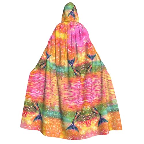 JBJGKHLP Meerjungfrauenschwanz-Aufdruck, Unisex, Erwachsene, mit Kapuze, langärmelig, Umhang, Halloween, Weihnachten, Karneval, Mottopartys JBJGKHLP Meerjungfrauenschwanz-Aufdruck, Unisex, Erwachsene, mit Kapuze, langärmelig, Umhang, Halloween, Weihnachten, Karneval, Mottopartys von JBJGKHLP