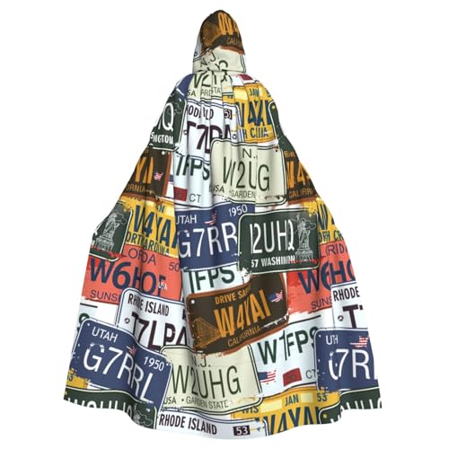 JBJGKHLP Nummernschildaufdruck, atmungsaktiv, Unisex, mit Kapuze, für Halloween, Cosplay, Festivals JBJGKHLP Nummernschildaufdruck, atmungsaktiv, Unisex, mit Kapuze, für Halloween, Cosplay, Festivals von JBJGKHLP
