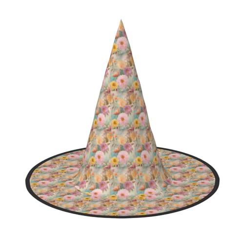 JBJGKHLP Pfingstrose Blumen Blüte Druck Halloween Hexenhut Unisex Karneval Cosplay Party Mode Cap Kostüm Zubehör JBJGKHLP Pfingstrose Blumen Blüte Druck Halloween Hexenhut Unisex Karneval Cosplay Party Mode Cap Kostüm Zubehör von JBJGKHLP