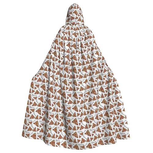 JBJGKHLP Pizzamuster-Druck, atmungsaktiv, Unisex, mit Kapuze, für Halloween, Cosplay, Festivals JBJGKHLP Pizzamuster-Druck, atmungsaktiv, Unisex, mit Kapuze, für Halloween, Cosplay, Festivals von JBJGKHLP