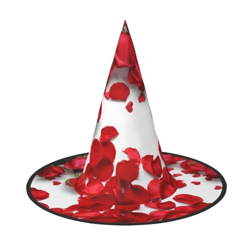 JBJGKHLP Rote Rosenblätter Druck Halloween Hexenhut Unisex Karneval Cosplay Party Mode Cap Kostüm Zubehör JBJGKHLP Rote Rosenblätter Druck Halloween Hexenhut Unisex Karneval Cosplay Party Mode Cap Kostüm Zubehör von JBJGKHLP