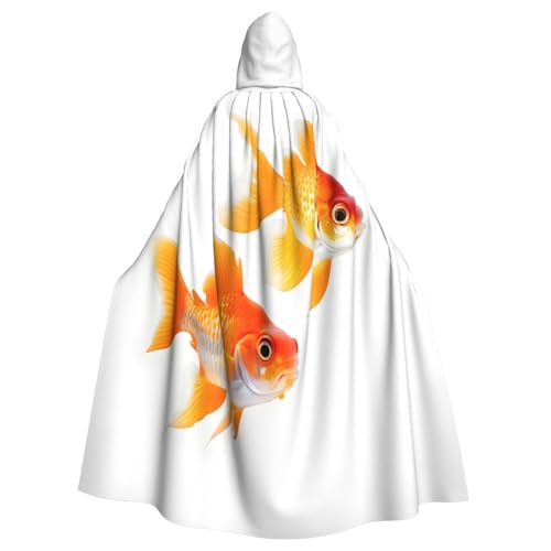 JBJGKHLP Süßer Goldfisch-Druck, atmungsaktiv, Unisex, Kapuzenumhang in voller Länge, für Halloween, Cosplay, Festivals JBJGKHLP Süßer Goldfisch-Druck, atmungsaktiv, Unisex, Kapuzenumhang in voller Länge, für Halloween, Cosplay, Festivals von JBJGKHLP