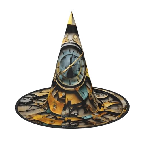 JBJGKHLP Uhr Kunstdruck Halloween Hexenhut Unisex Karneval Cosplay Party Mode Cap Kostüm Zubehör JBJGKHLP Uhr Kunstdruck Halloween Hexenhut Unisex Karneval Cosplay Party Mode Cap Kostüm Zubehör von JBJGKHLP