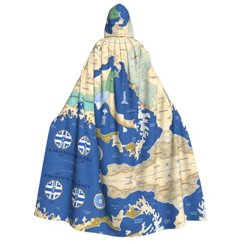 JBJGKHLP Umhang mit Kapuze und Griechenlandkarte, Unisex, Erwachsene, langärmelig, Halloween, Weihnachten, Karneval, Mottopartys JBJGKHLP Umhang mit Kapuze und Griechenlandkarte, Unisex, Erwachsene, langärmelig, Halloween, Weihnachten, Karneval, Mottopartys von JBJGKHLP