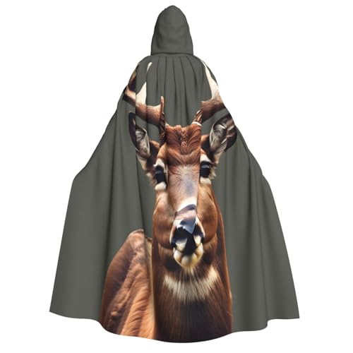 JBJGKHLP Umhang mit Kapuze und Hirschmotiv, Unisex, Erwachsene, langärmelig, Halloween, Weihnachten, Karneval, Mottopartys JBJGKHLP Umhang mit Kapuze und Hirschmotiv, Unisex, Erwachsene, langärmelig, Halloween, Weihnachten, Karneval, Mottopartys von JBJGKHLP