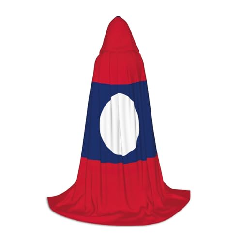 JBJGKHLP Unisex Kapuzenumhang mit Flagge von Laos, Karneval, Halloween, Cosplay, Weihnachten, bequem, stilvoll JBJGKHLP Unisex Kapuzenumhang mit Flagge von Laos, Karneval, Halloween, Cosplay, Weihnachten, bequem, stilvoll von JBJGKHLP