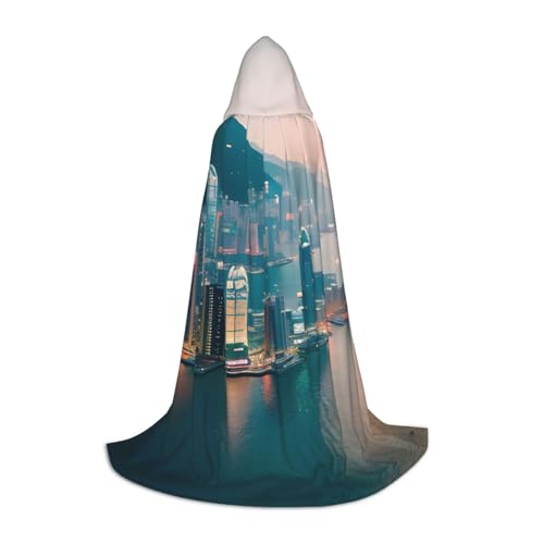 JBJGKHLP Unisex Kapuzenumhang mit Hongkong-Aufdruck, Karneval, Halloween, Cosplay, Weihnachten, bequem, stilvoll JBJGKHLP Unisex Kapuzenumhang mit Hongkong-Aufdruck, Karneval, Halloween, Cosplay, Weihnachten, bequem, stilvoll von JBJGKHLP