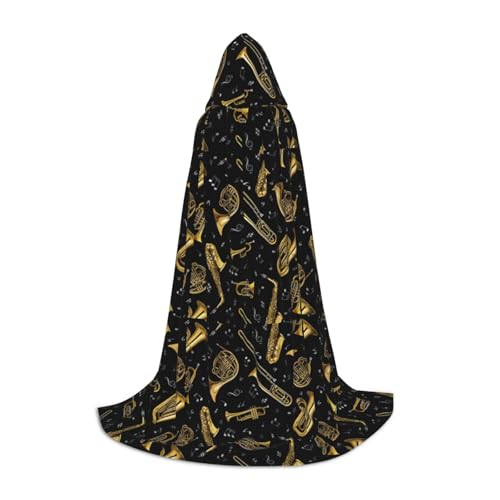 JBJGKHLP Unisex Kapuzenumhang mit Musikinstrumenten bedruckt, Karneval, Halloween, Cosplay, Weihnachten, bequem, stilvoll JBJGKHLP Unisex Kapuzenumhang mit Musikinstrumenten bedruckt, Karneval, Halloween, Cosplay, Weihnachten, bequem, stilvoll von JBJGKHLP