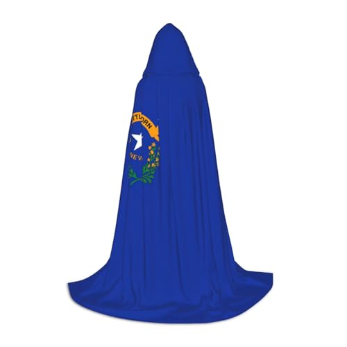 JBJGKHLP Unisex Kapuzenumhang mit Nevada-Flagge, Karneval, Halloween, Cosplay, Weihnachten, bequem, stilvoll von JBJGKHLP