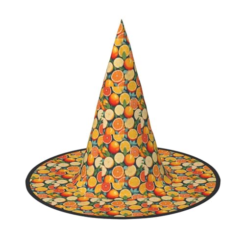 JBJGKHLP Zitrusfrucht Muster Druck Halloween Hexenhut Unisex Karneval Cosplay Party Mode Kappe Kostüm Zubehör JBJGKHLP Zitrusfrucht Muster Druck Halloween Hexenhut Unisex Karneval Cosplay Party Mode Kappe Kostüm Zubehör von JBJGKHLP