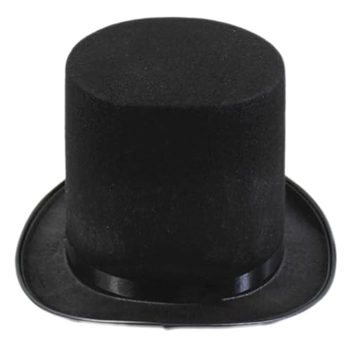 JBJYGSG Zauberer-Zylinder, Schwarzer Zylinder, Zauberer-Zylinder, Bühnenauftritte, Bowler-Zylinder, Kostüm Für Zauberer, Karneval, Fasching, Gentleman(Black) von JBJYGSG