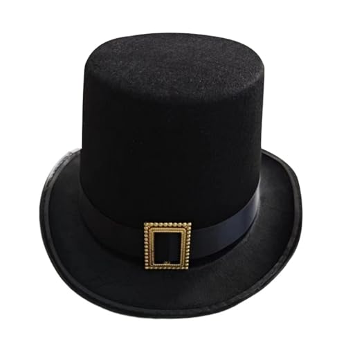 JBJYGSG Zylinderhut, Zylinderhut, Abschlussball, Karneval, Party, Kostüm, Schwarzer Zaubererhut For Karneval, Showparty Für Zauberer, Karneval, Fasching, Gentleman von JBJYGSG