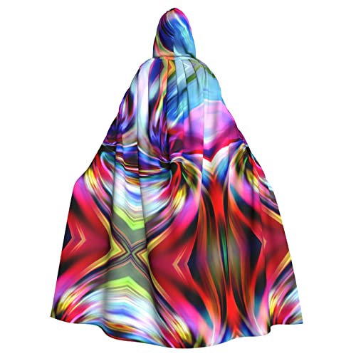 JBYJBX Bunter Batikdruck mit Kapuze für Damen und Herren, Kapuzenumhang, Halloween, Karneval, Cosplay und Motto-Partys JBYJBX Bunter Batikdruck mit Kapuze für Damen und Herren, Kapuzenumhang, Halloween, Karneval, Cosplay und Motto-Partys von JBYJBX