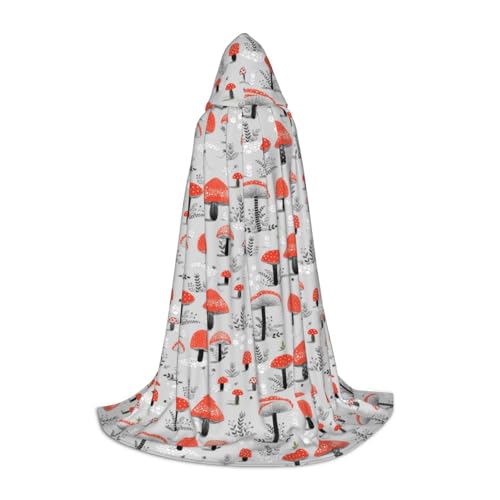 JBYJBX Cartoon-Pilz-Druck, Halloween-Kapuzenumhang, 130/150/170 cm, Karneval, Hexenkostüm, Cosplay, Mottoparty JBYJBX Cartoon-Pilz-Druck, Halloween-Kapuzenumhang, 130/150/170 cm, Karneval, Hexenkostüm, Cosplay, Mottoparty von JBYJBX