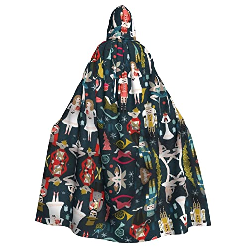 JBYJBX Damen-Umhang mit Nussknacker, Ballett, Weihnachten, Tanz, Kapuzenumhang für Damen und Herren, Kapuzenumhang, Halloween, Karneval, Cosplay und Motto-Partys JBYJBX Damen-Umhang mit Nussknacker, Ballett, Weihnachten, Tanz, Kapuzenumhang für Damen und Herren, Kapuzenumhang, Halloween, Karneval, Cosplay und Motto-Partys von JBYJBX