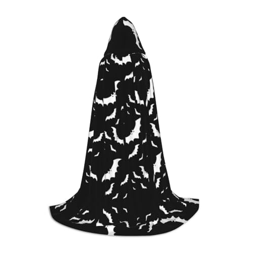 JBYJBX Halloween Fliegende Fledermäuse Druck Unisex Kapuzenumhang Halloween Cosplay Kostüm Weihnachten Karneval Party Wear Umhang, Schwarz, M JBYJBX Halloween Fliegende Fledermäuse Druck Unisex Kapuzenumhang Halloween Cosplay Kostüm Weihnachten Karneval Party Wear Umhang, Schwarz, M von JBYJBX