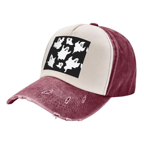 JBYJBX Halloween Gothic Print Vintage Style Washed Baseball Cap Adjustable Dad Hat with Classic Brim Uni Hat, Dark Red, One Size JBYJBX Halloween Gothic Print Vintage Style Washed Baseball Cap Adjustable Dad Hat with Classic Brim Uni Hat, Dark Red, One Size von JBYJBX
