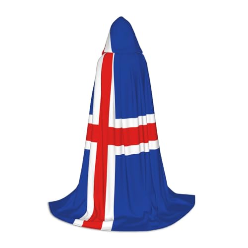 JBYJBX Halloween Kapuzenumhang mit Island-Flagge, 130/150/170 cm, Halloween-Kostüm, Karnevalskostüm, Cosplay-Themenparty JBYJBX Halloween Kapuzenumhang mit Island-Flagge, 130/150/170 cm, Halloween-Kostüm, Karnevalskostüm, Cosplay-Themenparty von JBYJBX