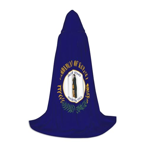 JBYJBX Halloween Kapuzenumhang mit Kentucky Staatsflagge, 130/150/170 cm, Halloween-Kostüm, Karnevalskostüm, Cosplay-Themenparty JBYJBX Halloween Kapuzenumhang mit Kentucky Staatsflagge, 130/150/170 cm, Halloween-Kostüm, Karnevalskostüm, Cosplay-Themenparty von JBYJBX