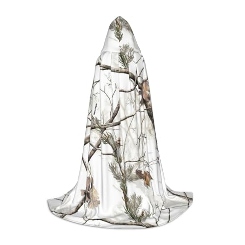 JBYJBX Halloween-Kapuzenumhang mit weißen Bäumen, Camouflage-Druck, 130/150/170 cm, Karneval, Hexenkostüm, Cosplay, Mottoparty JBYJBX Halloween-Kapuzenumhang mit weißen Bäumen, Camouflage-Druck, 130/150/170 cm, Karneval, Hexenkostüm, Cosplay, Mottoparty von JBYJBX