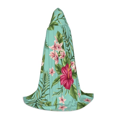 JBYJBX Hawaiianische tropische Blätter Blumen Druck Unisex Kapuzenumhang Halloween Cosplay Kostüm Weihnachten Karneval Party Schwarz Medium JBYJBX Hawaiianische tropische Blätter Blumen Druck Unisex Kapuzenumhang Halloween Cosplay Kostüm Weihnachten Karneval Party Schwarz Medium von JBYJBX