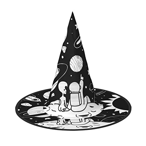 JBYJBX Jbyjbxastronauten-Druck, Karneval, Halloween, Hexenhut, Motto-Partys, Hut, Cosplay, Maskerade, Urlaubsdekoration JBYJBX Jbyjbxastronauten-Druck, Karneval, Halloween, Hexenhut, Motto-Partys, Hut, Cosplay, Maskerade, Urlaubsdekoration von JBYJBX
