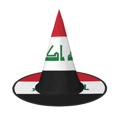 JBYJBX Jbyjbxiraqi Hexenhut mit Flaggenmuster für Karneval, Halloween, Mottoparty, Cosplay, Maskerade, Weihnachtsdekoration JBYJBX Jbyjbxiraqi Hexenhut mit Flaggenmuster für Karneval, Halloween, Mottoparty, Cosplay, Maskerade, Weihnachtsdekoration von JBYJBX