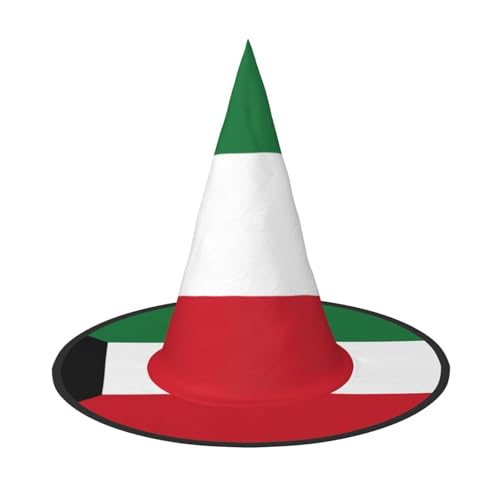 JBYJBX Jbyjbxkuwaiti Hexenhut mit Flaggenmuster Karneval Halloween Mottoparty Cosplay Maskerade Urlaub Dekoration von JBYJBX